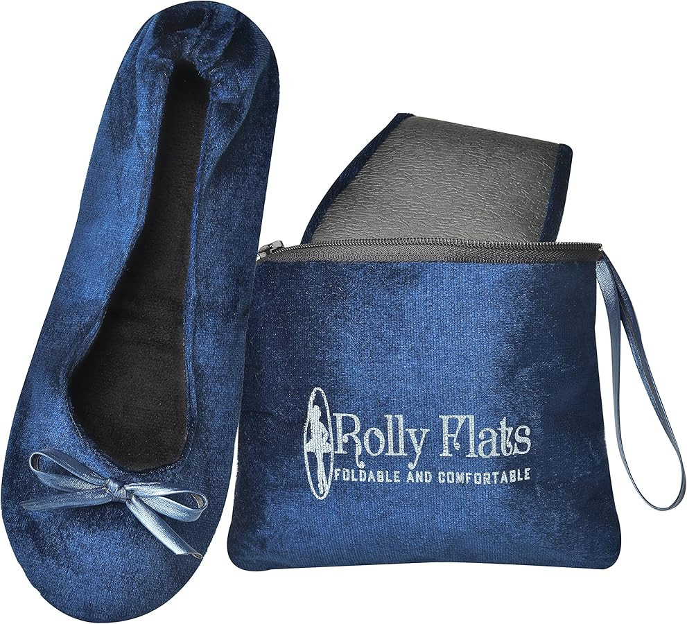 Women's Foldable Flats – Portable Ballet Slippers Shoes for Travel, Wedding – Fits in Purse | Amazon (US)