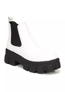 Darielle Lug Sole Chelsea Booties- Red Patent | Belk