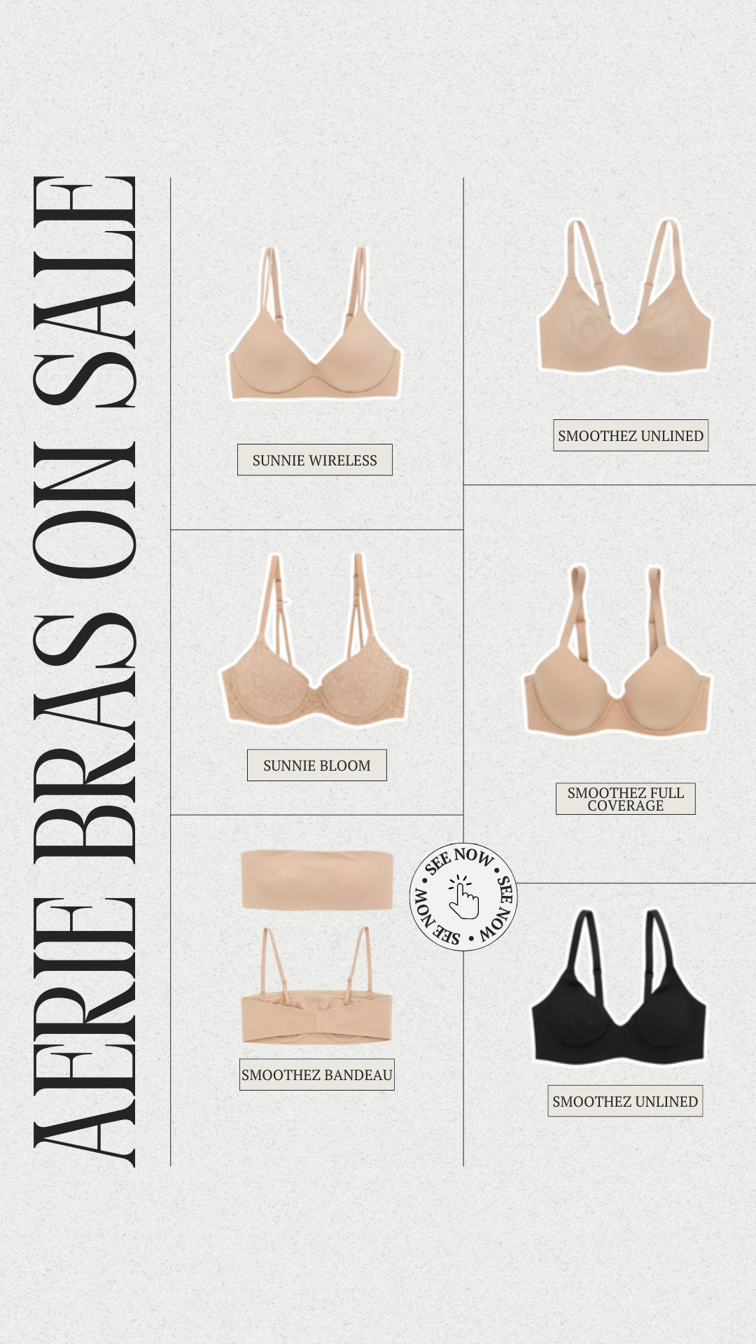 Aerie Bras on sale now! 😍

sale, sale finds, sale alert, aerie, aerie bras, aerie seamless, smoothez, busty, bandeau, wireless, seamless bras, midsize bras, Olivia Freda Curves  

 #LTKFallSale #LTKSaleAlert #LTKMidsize