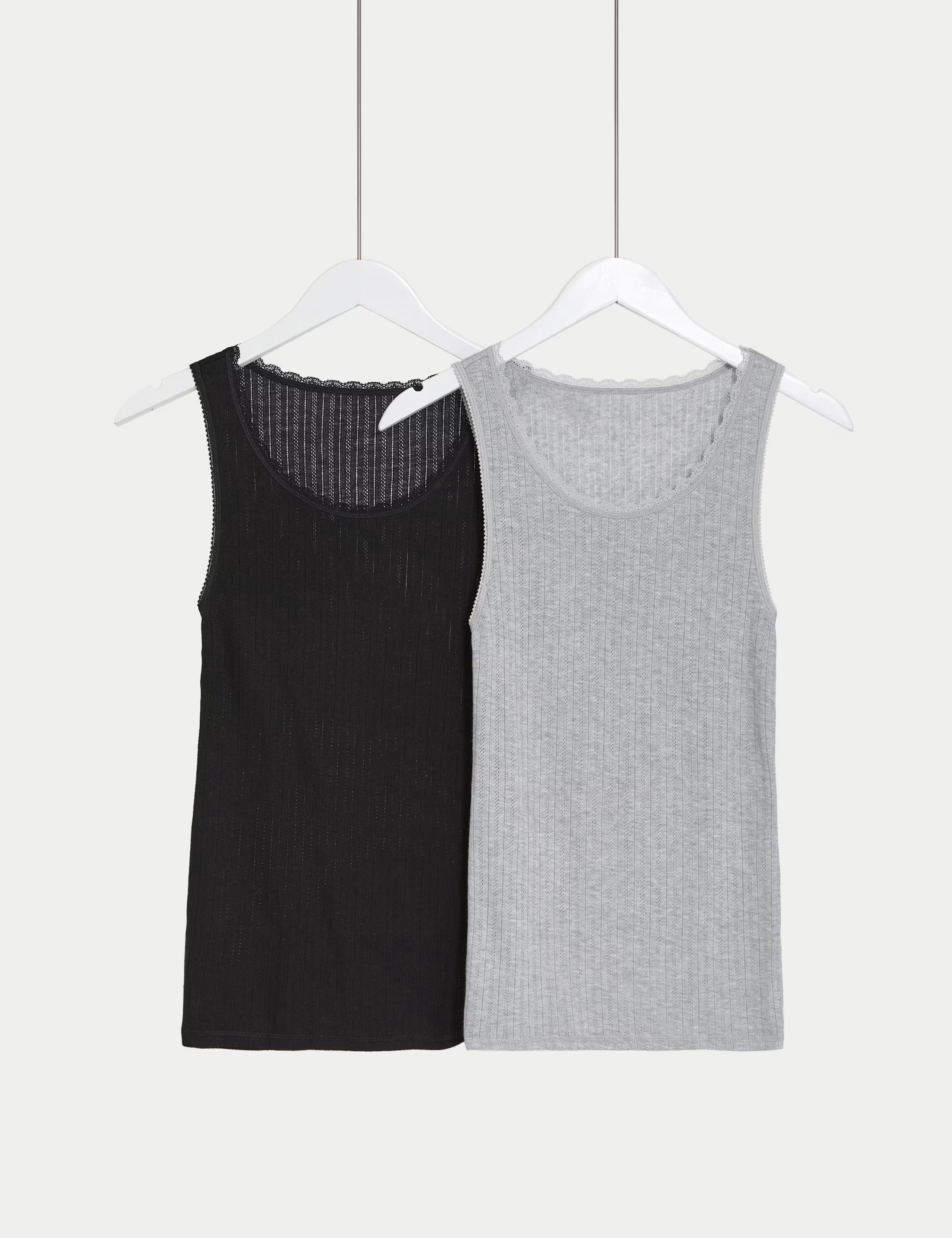 2pk Medium Warmth Thermal Pointelle Vests | Marks & Spencer (UK)