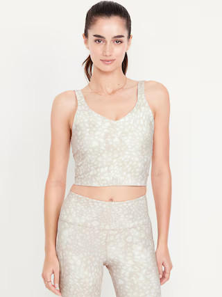 Light Support PowerSoft Longline Sports Bra | Old Navy | Old Navy (US)