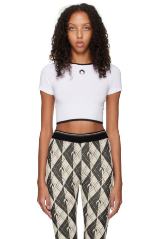 White Cropped T-Shirt | SSENSE