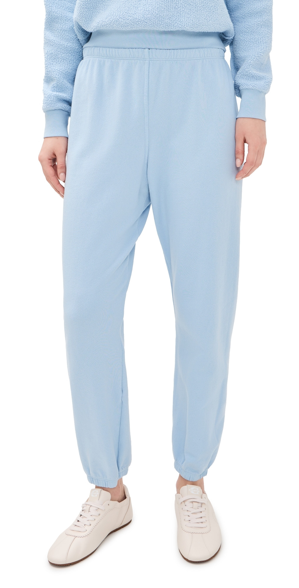 perfectwhitetee French Terry Easy Sweatpants Powder Blue S | Shopbop