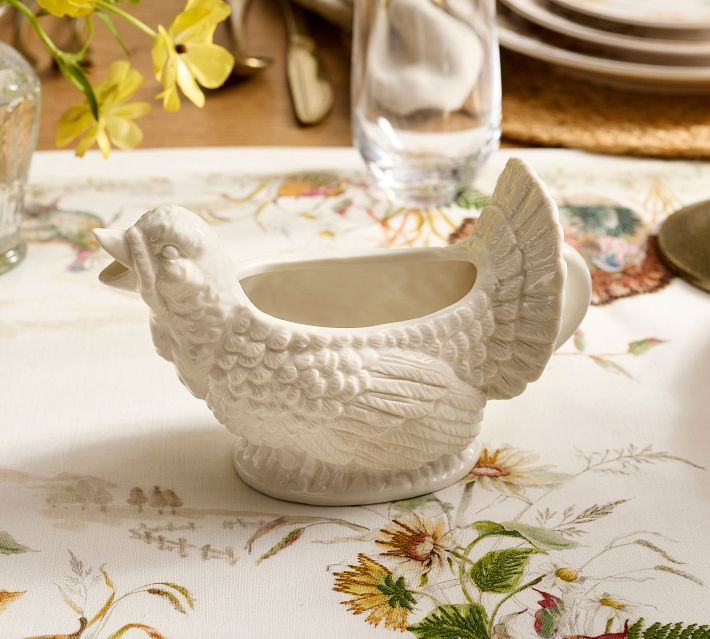 Figural Turkey Stoneware Gravy Boat | Pottery Barn (US)