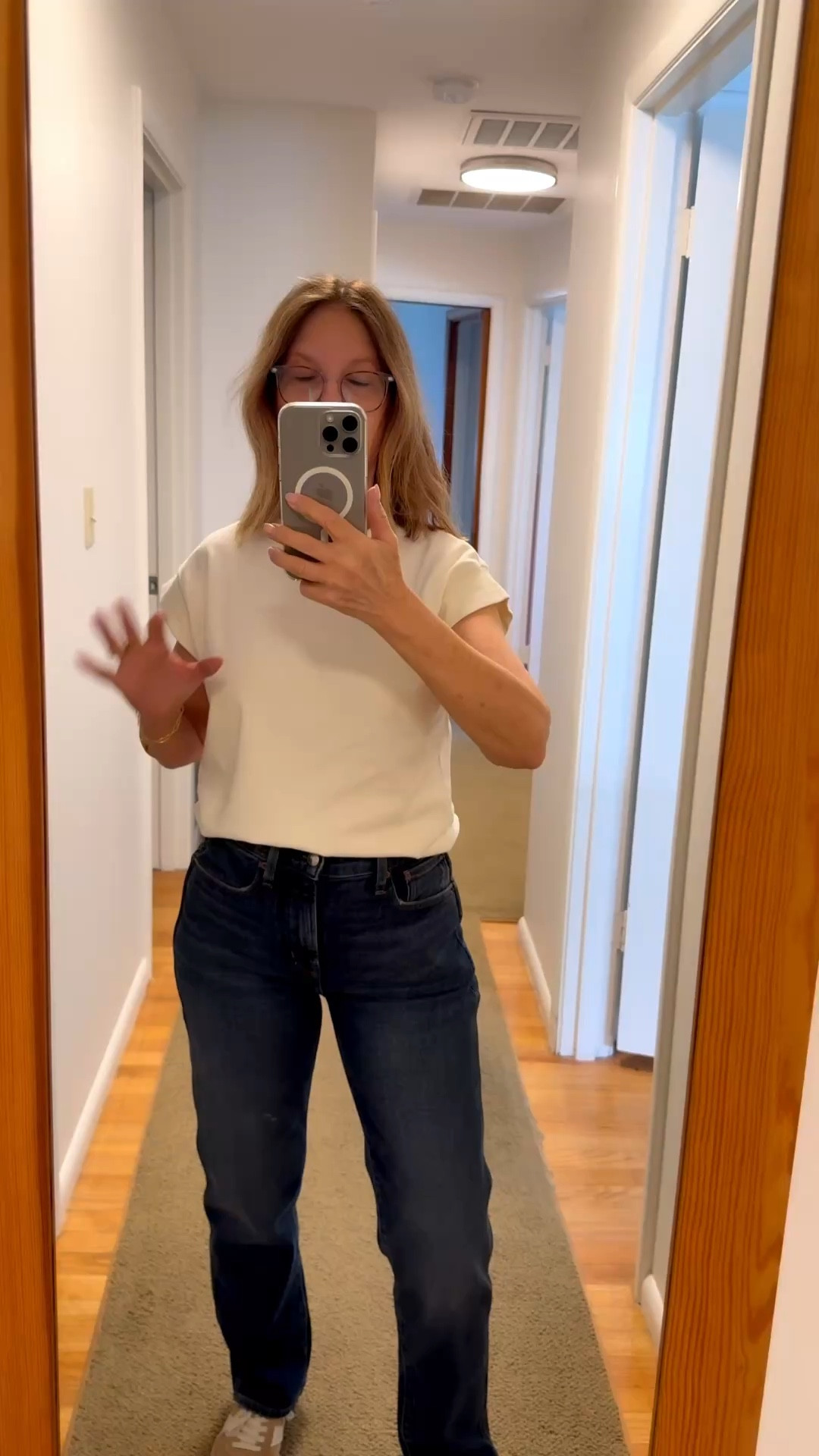 Last day of Madewell sale! 
These are the longline straight jeans if you are between sizes, size down. 

Treasure & Bond top fits tts. 
Shoes are comfortable and fit tts.

#LTKOver40 #LTKSaleAlert #LTKootd