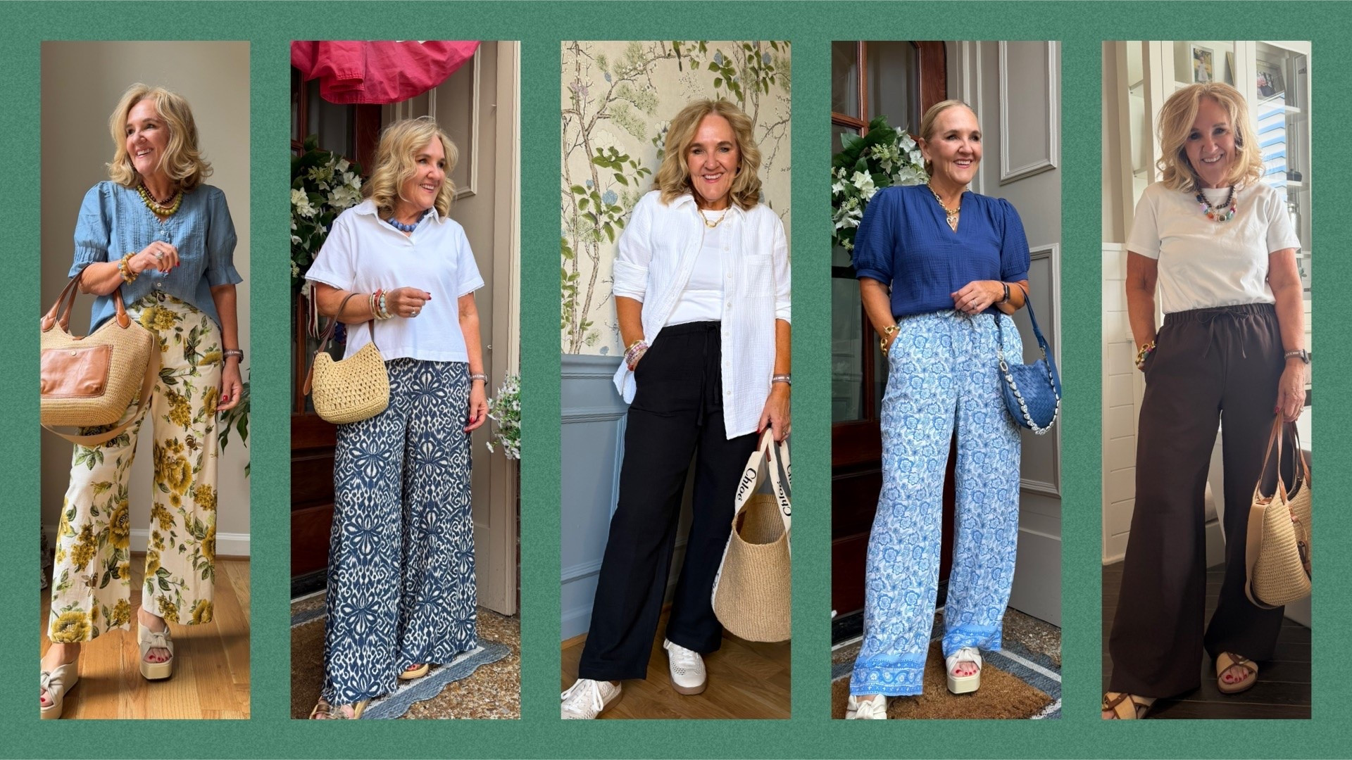 Lightweight pants for summer 
Left size 29 reg 
Left center size small
Center 8 petite 
Right center medium reg 
Right medium regular

All perfect for hot summer days but chilly inside

#LTKOver40 #LTKSeasonal #LTKootd