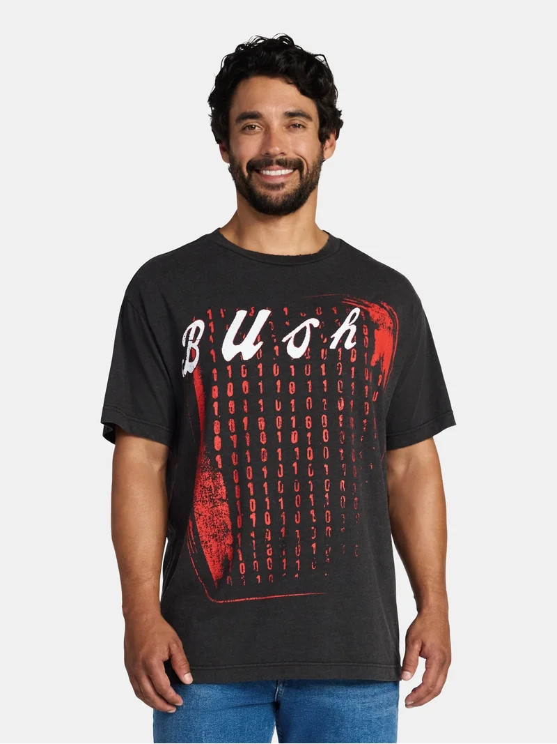 Bush Men's and Big Men's Boxy Fit Graphic Tee, Sizes XS-3XL | Walmart (US)