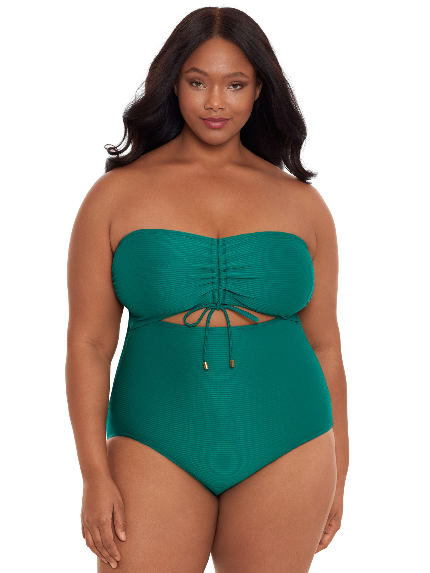 Time and Tru Women's and Women’s Plus Cutout One Piece Swimsuit, Sizes XS-3X | Walmart (US)