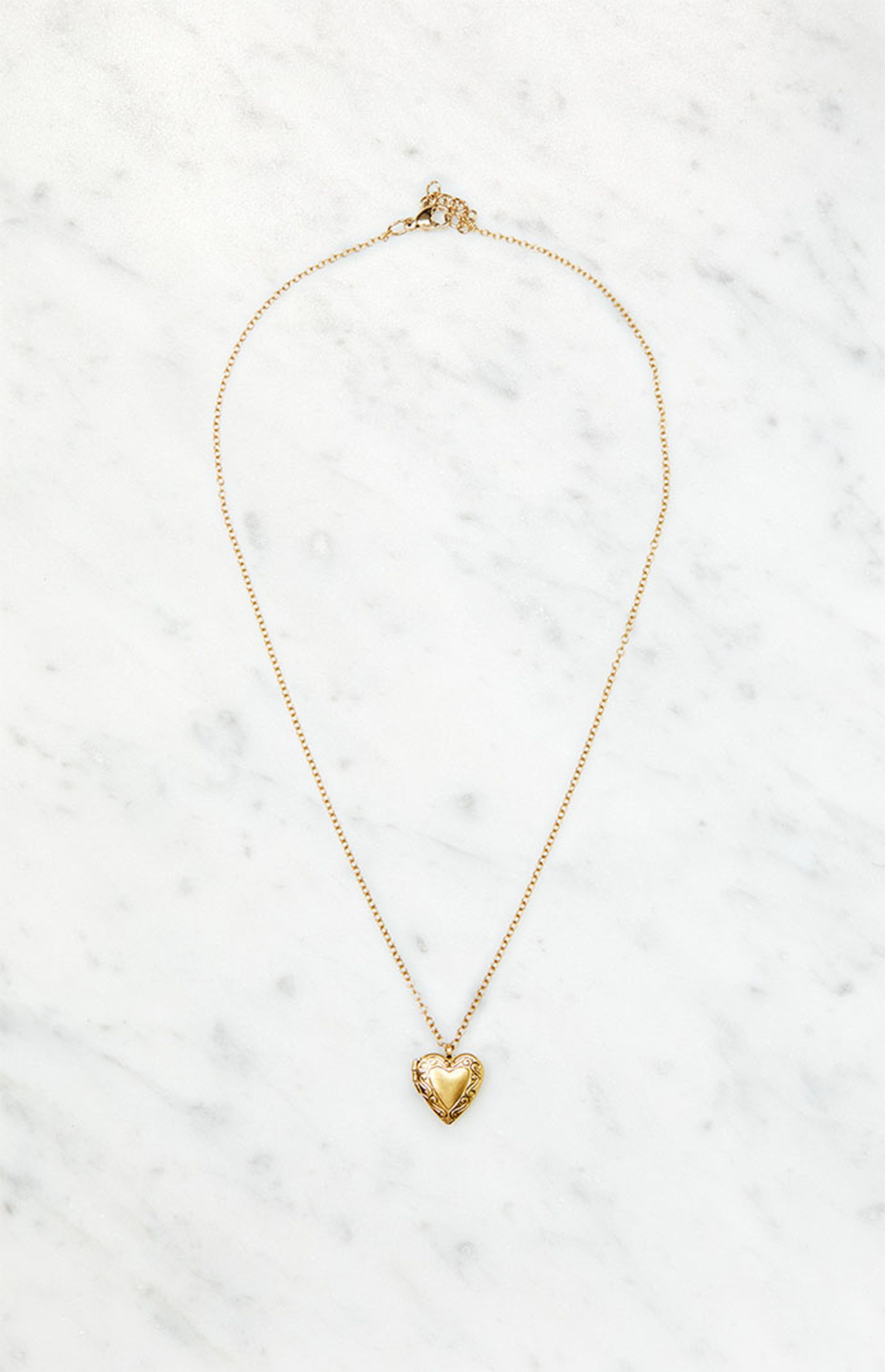 John Galt Gold Heart Locket Necklace | PacSun