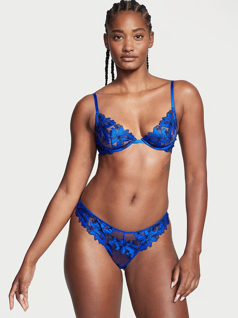Floral Embroidery Thong Panty | Victoria's Secret (US / CA )