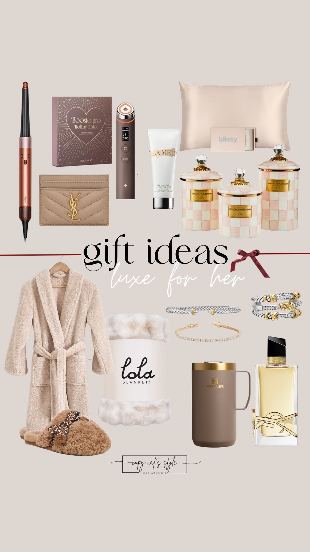 Holiday Gift Guide for her. Christmas gifts for the luxe girl. 

#LTKGiftGuide #LTKHoliday #LTKFindsUnder100