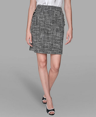 Women's Back Invisible Zipper Mini Skirt | Macy's