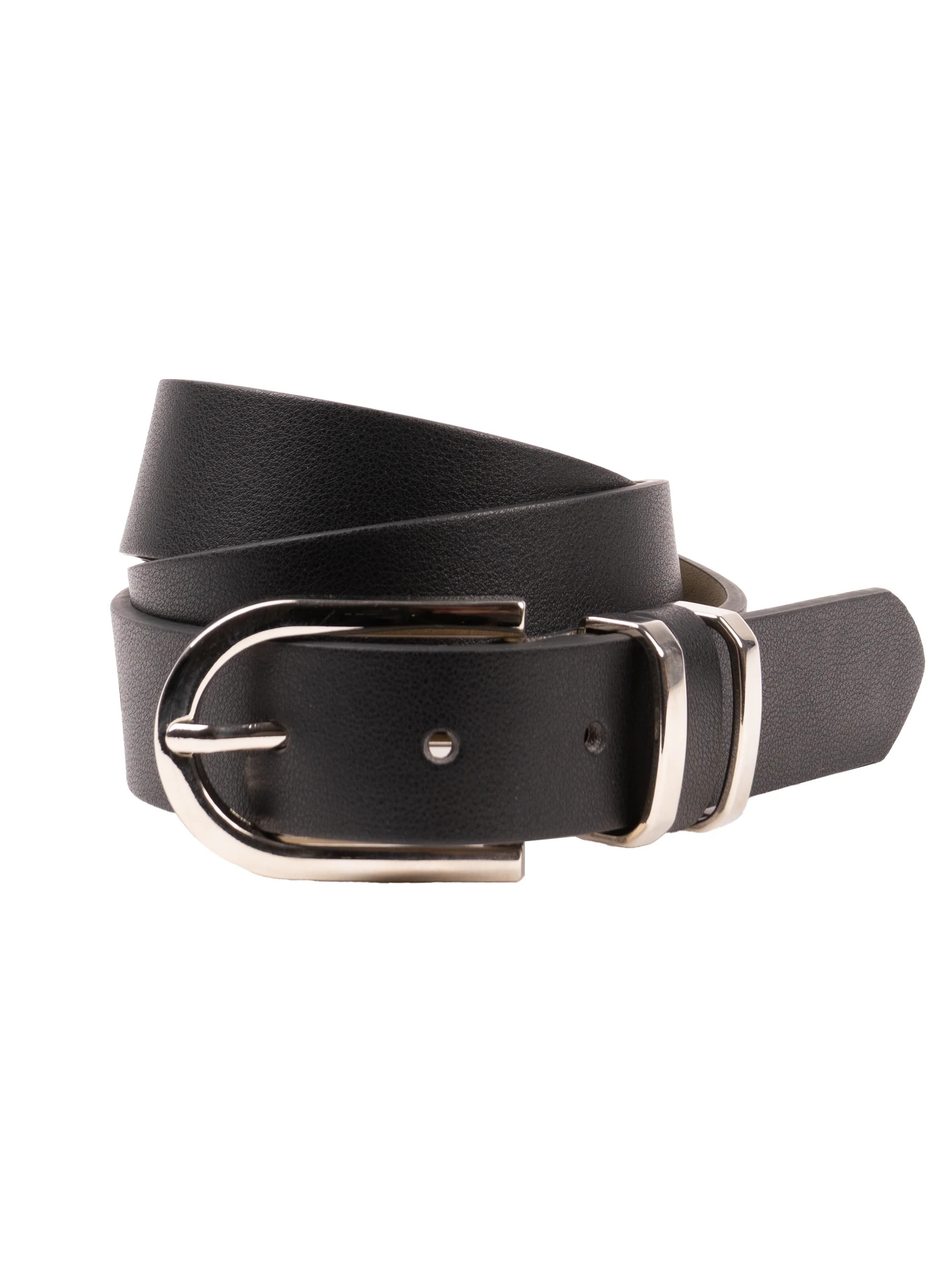 Time and Tru Women's Mixed Loops Belt, Black | Walmart (US)