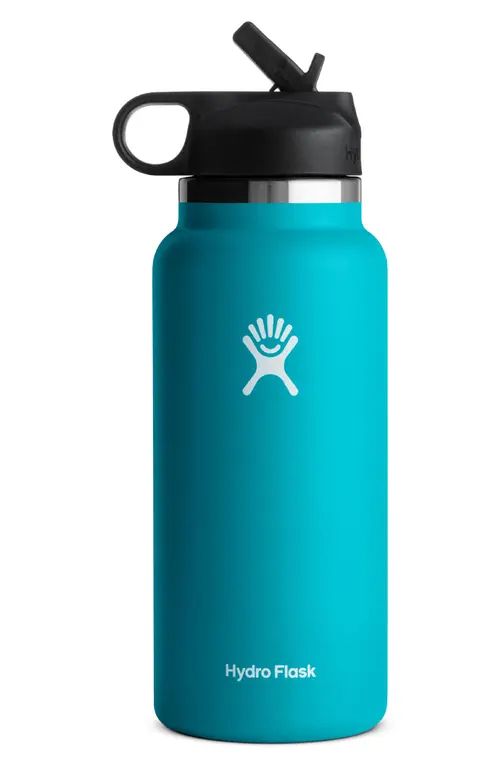 Hydro Flask 32-Ounce Wide Mouth Bottle with Straw Lid in Laguna at Nordstrom, Size 32 Oz | Nordstrom