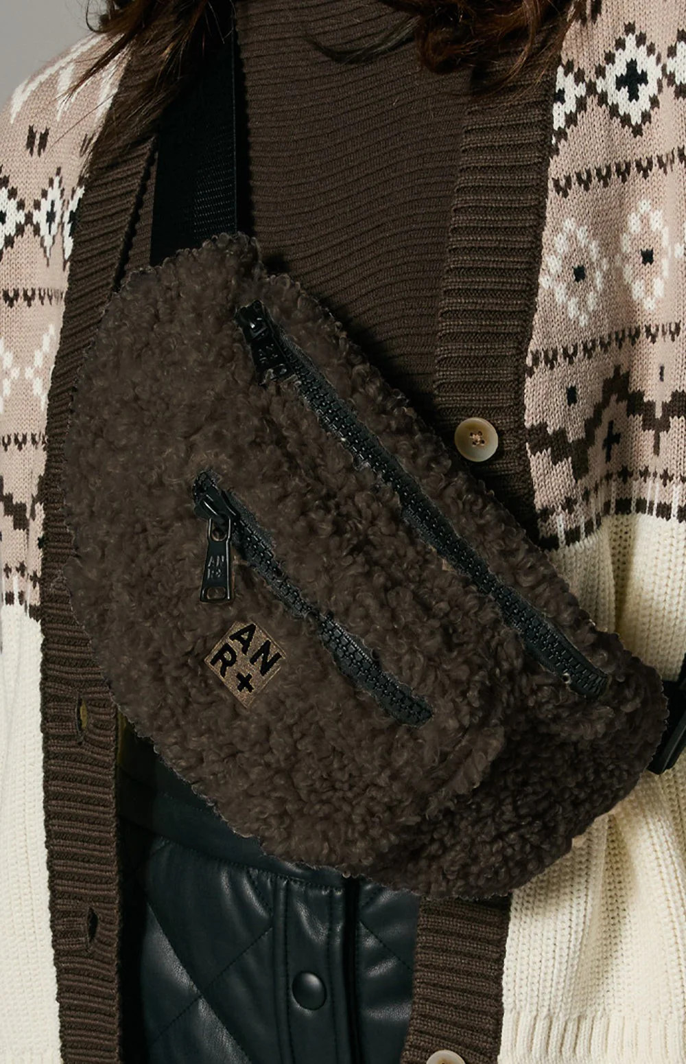 Everyday Shearling Belt Bag | Coffee | Alp N Rock