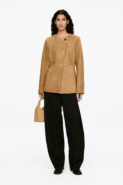 Suede Jacket – Beige – Women – ARKET GB | Arket UK