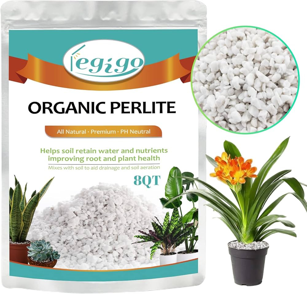 Legigo 8 Quarts Organic Horticultural Perlite for Plants Indoor- Natural Horticultural Soil Addit... | Amazon (US)