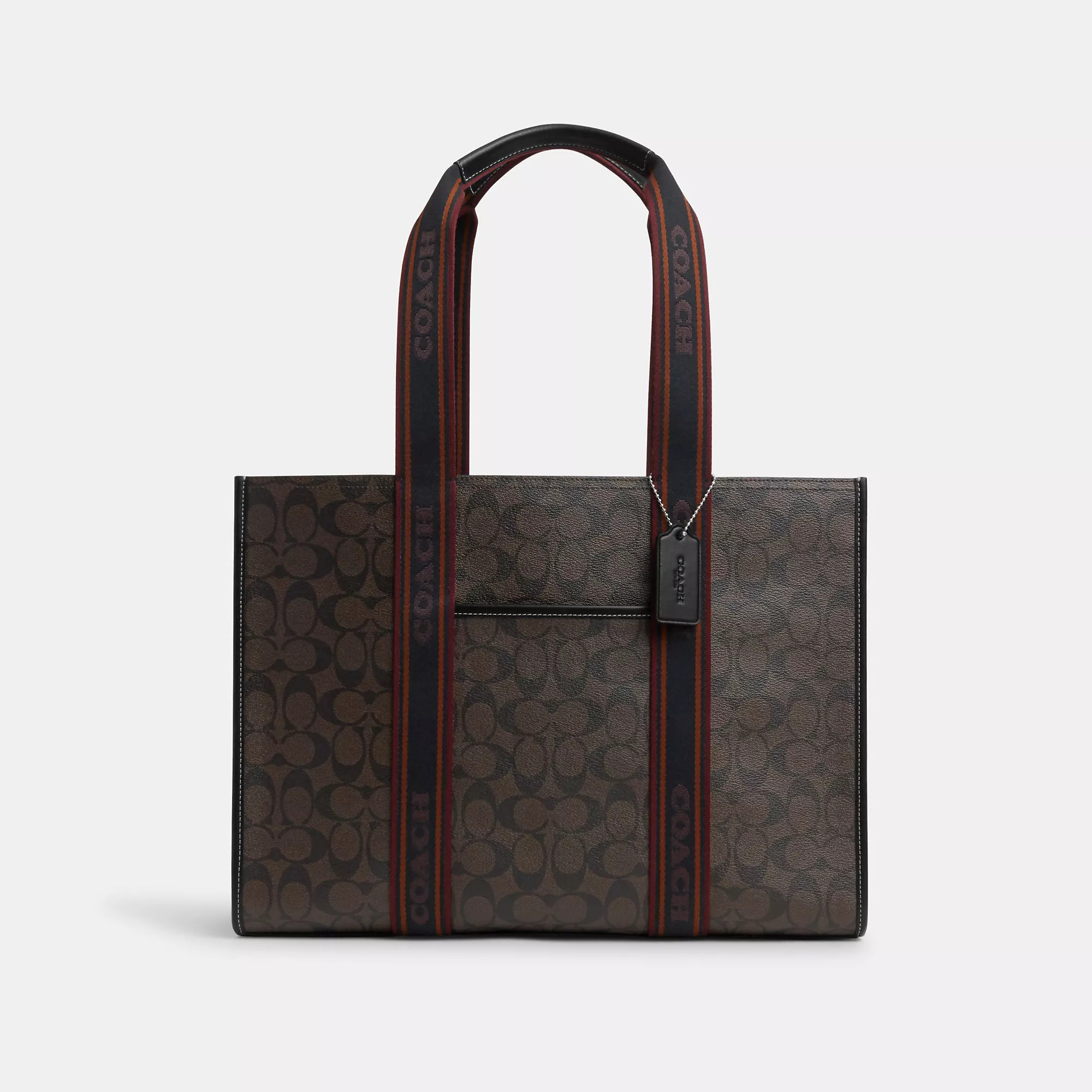 COACH Large Smith Tote Bag In Signature Canvas - Women's Shoes - Brown - Leather | Coach Outlet CA