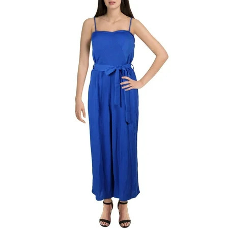 Aqua Womens Strapless Sweet Heart Jumpsuit Blue L | Walmart (US)