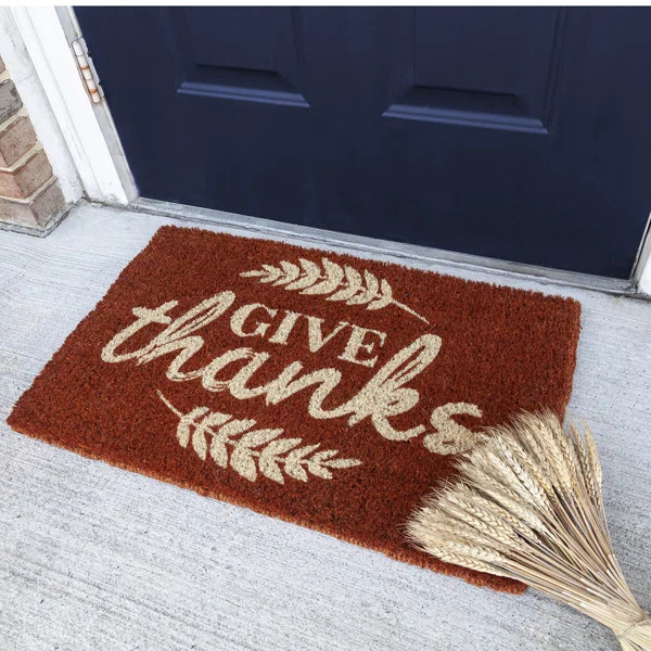 Thanksgiving Outdoor Doormat | Wayfair North America
