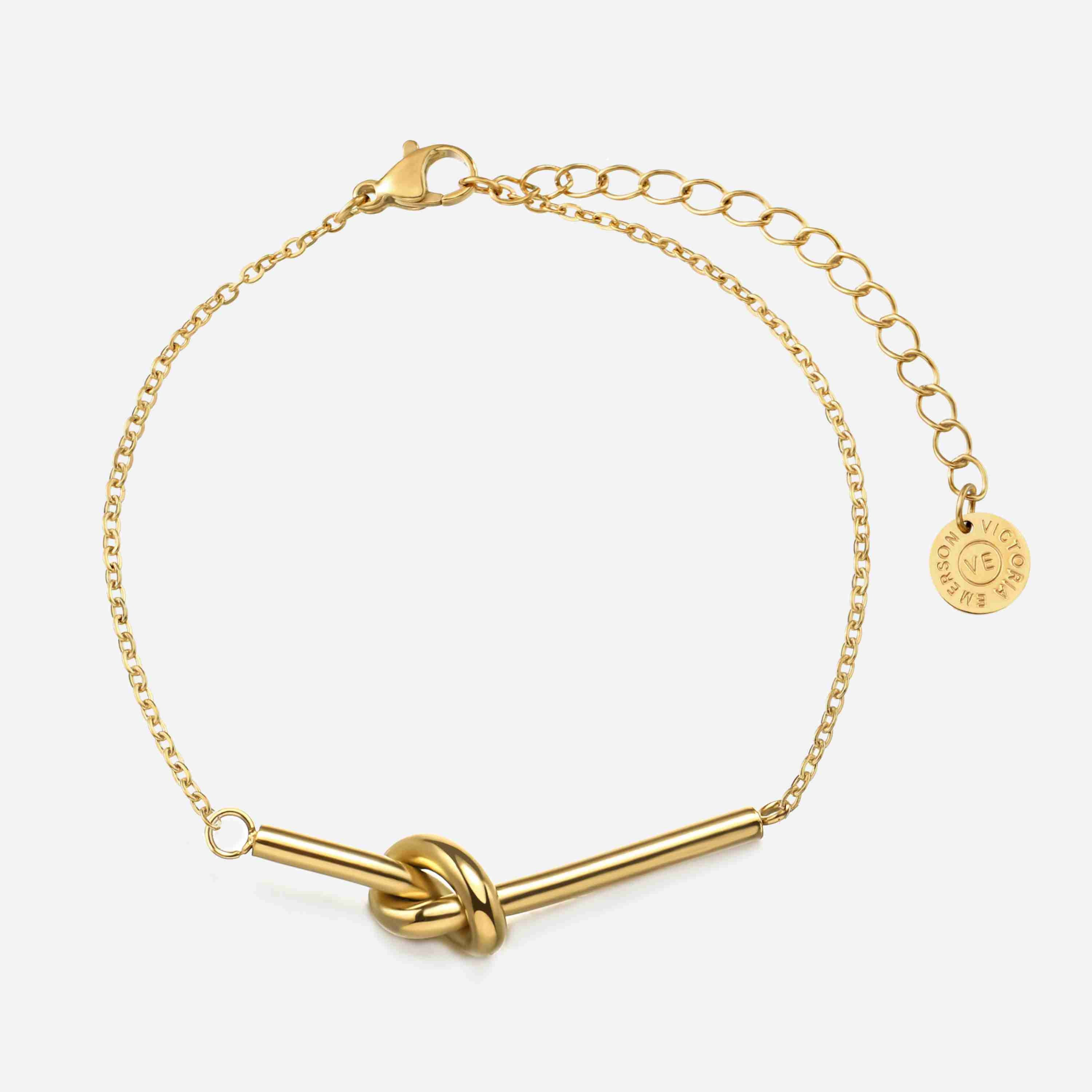 Knotted Beaded Chain Bracelet | Victoria Emerson