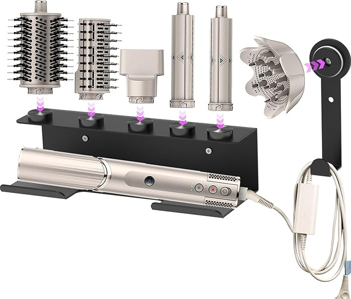 Hair Dryer Holder for Shark Flex Style, Wall Mount Holder Compatible with Shark FlexStyle, Curlin... | Amazon (US)