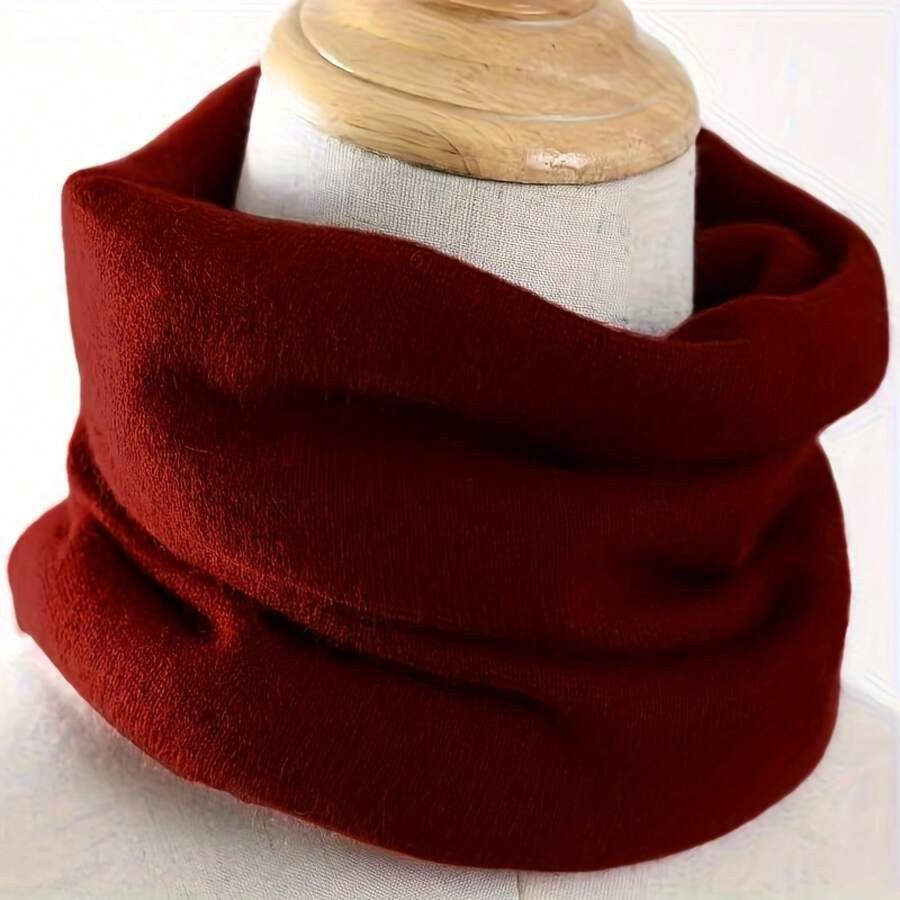 1 Super High-Quality Soft Knitted Women's Autumn And Winter Scarf, Cold-Proof Fabric, Warm And Th... | SHEIN