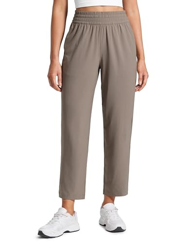 CRZ YOGA Lightweight Drapey Tapered Ankle Pants for Women 27" - 7/8 Casual Travel Work with Pocke... | Amazon (US)