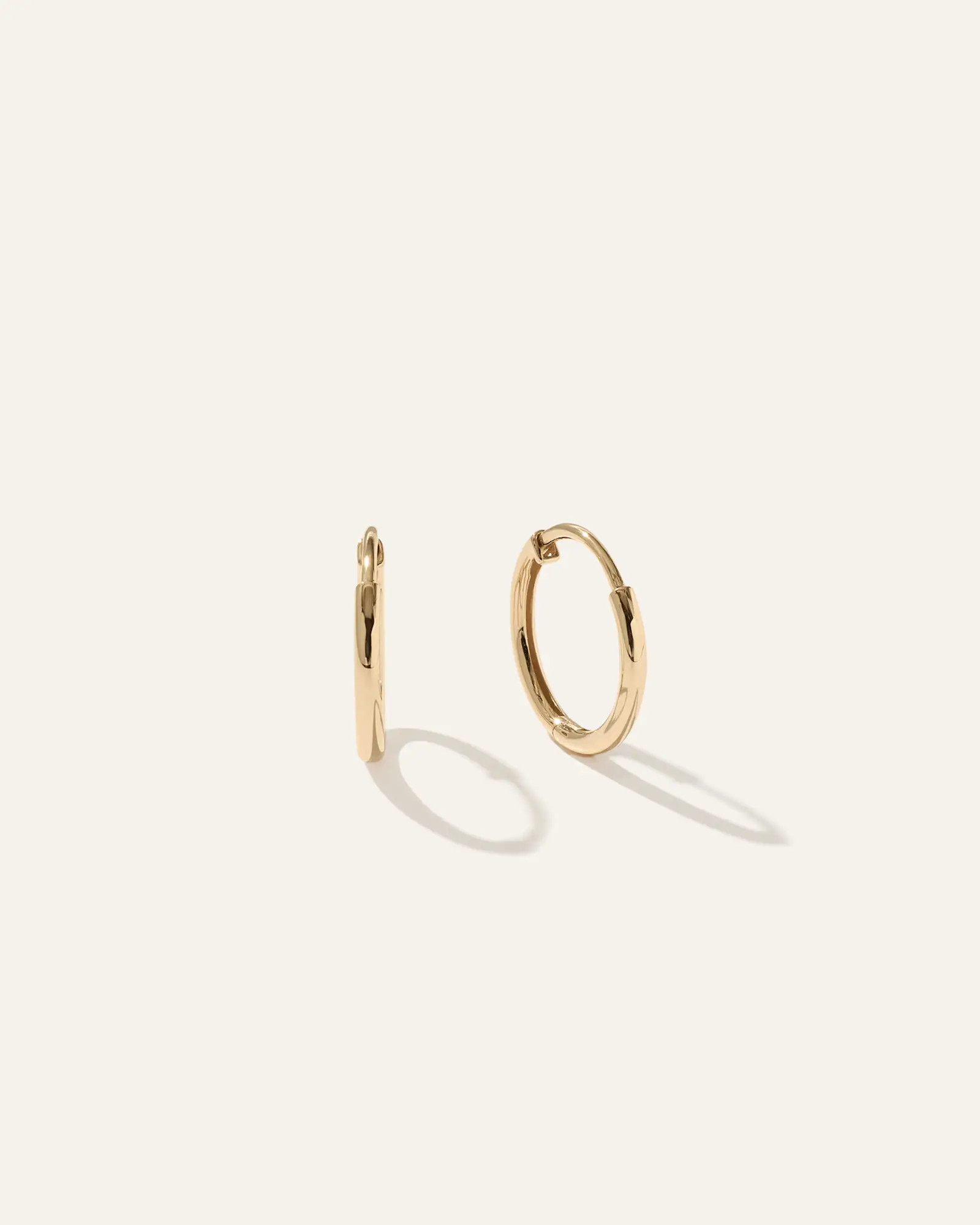 14K Gold Classic Hoops in Yellow Gold | Quince