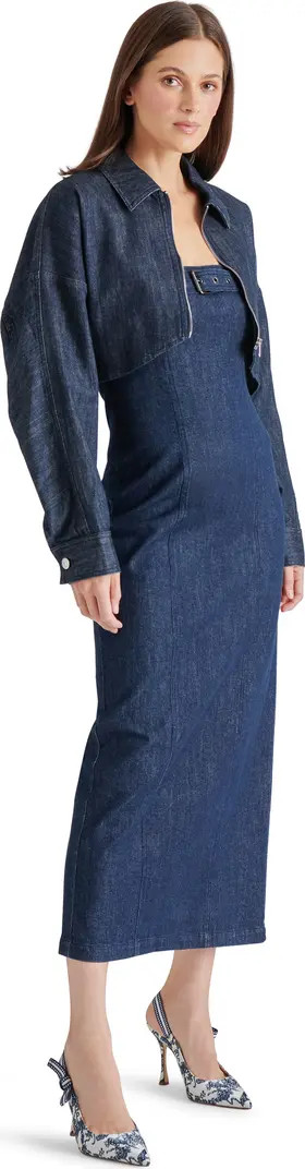 Steve Madden Prato Strapless Denim Midi Dress | Nordstrom | Nordstrom