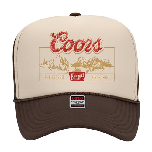 Since 1873 Banquet Trucker Hat | Premium Snapback for Men and Women | Cowboy Country Western Beer Howdy (US, Alpha, One Size, Brown/Tan) | Amazon (US)