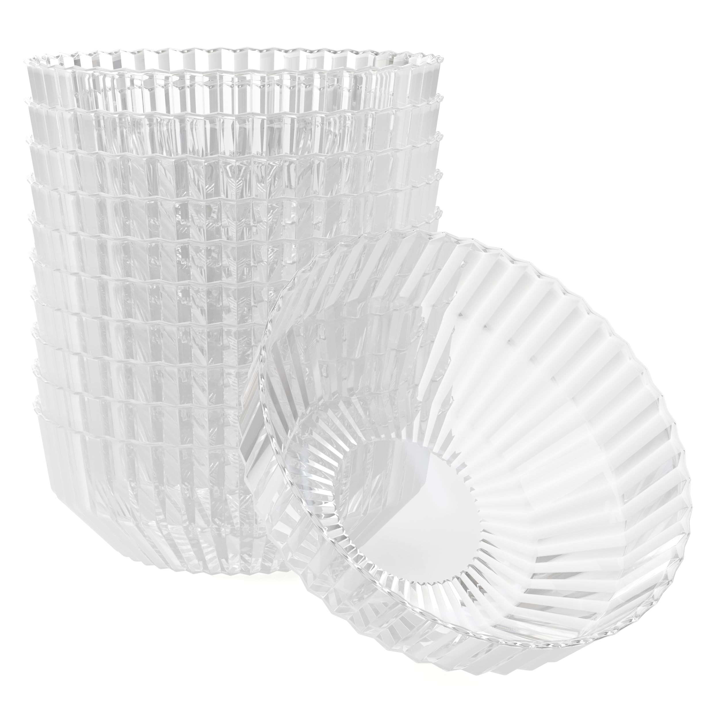 Exquisite Clear Plastic Bowls Disposable - 16 Oz - 20 Count - Disposable Soup Bowls - Great for W... | Amazon (US)