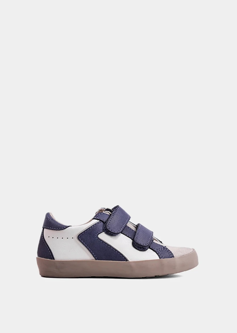 Navy Blue Toddler Sneakers with Velcro | Comfy Everyday Shoes | SHUSHOP