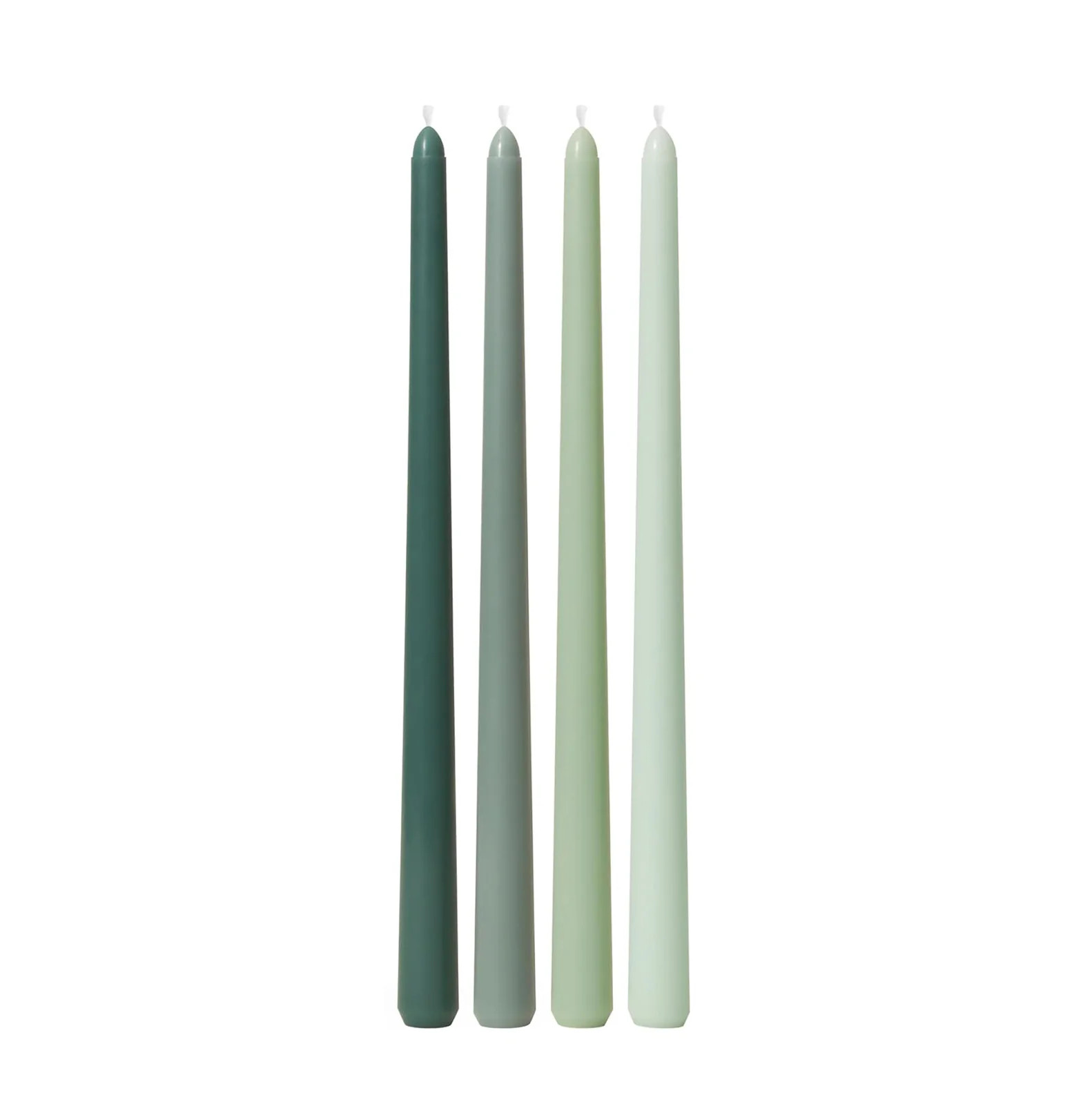 Green Ombre 12" Taper Candles | Fig and Dove