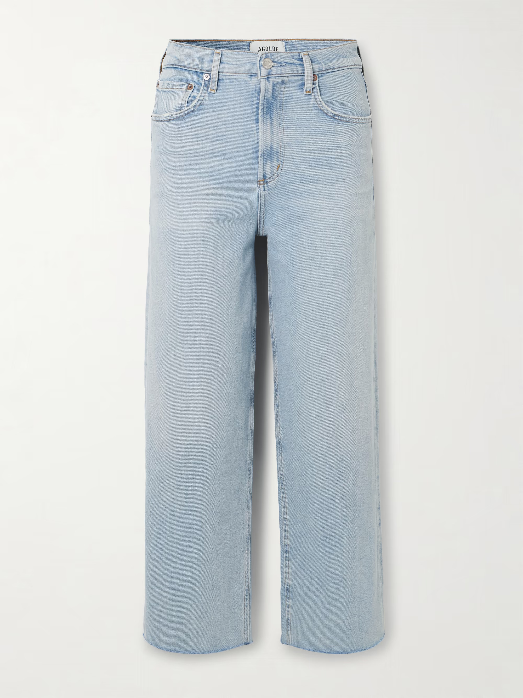 Ren frayed high-rise wide-leg jeans | NET-A-PORTER (US)