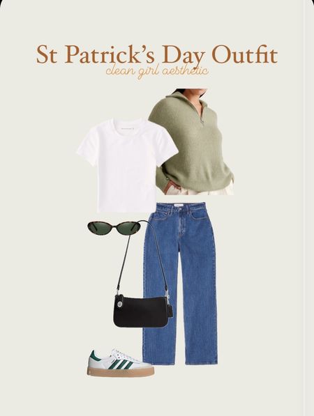 spring outfits, spring outfits 2024, spring outfits amazon, spring fashion, march outfit, casual spring outfits, spring outfit ideas, cute spring outfits, cute casual outfit, date night outfit, date night outfits, shoulder bag, vacation outfit, resort outfit, spring outfit, resort wear, coach bag, shoulder bag, girl aesthetic, st patricks day outfit, abercrombie jeans, high waisted jeans, medium wash jeans, jeans women, jeans outfits, jeans for work, white t shirt, coach purse, green sweater, adidas samba, adidas samba outfit, adidas shoes, st patricks day outfitt

#LTKfindsunder100