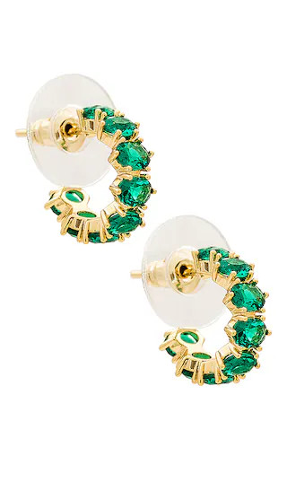 Cailin Huggies in Gold & Green | Revolve Clothing (Global)