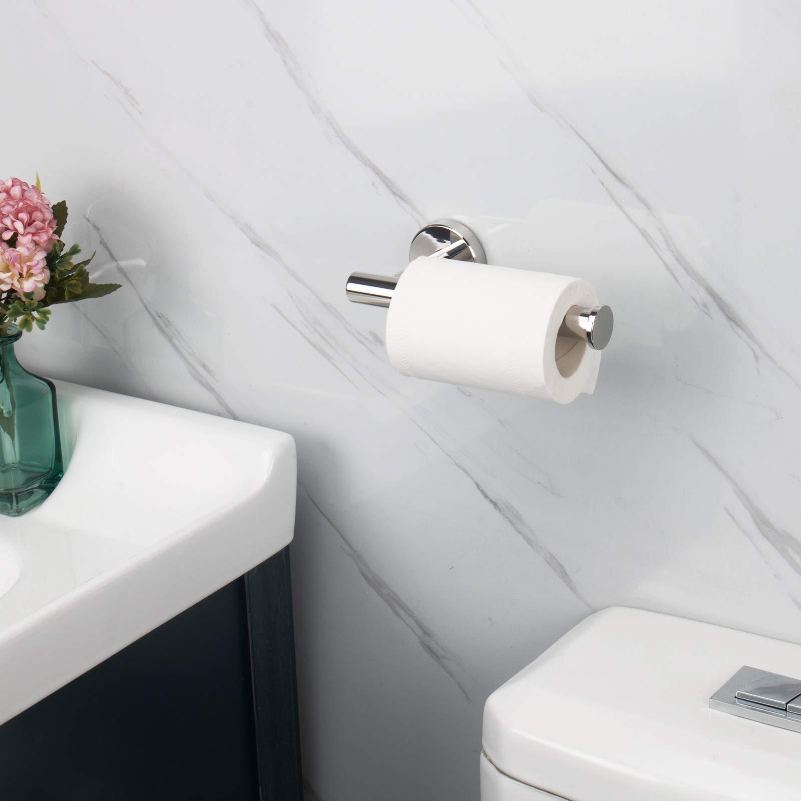 NearMoon Bathroom Toilet Paper Holder, Premium SUS304 Stainless Steel Rustproof Wall Mounted Toil... | Amazon (US)