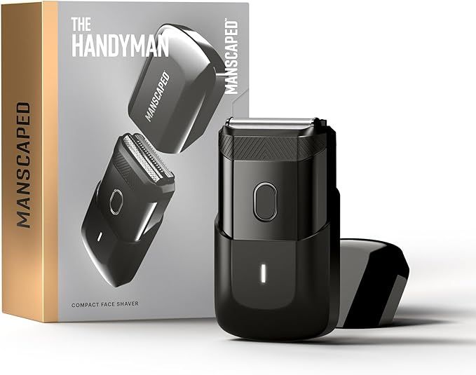 MANSCAPED® The Handyman™ Compact Face Shaver – Portable Men’s Travel Facial Hair Groomer, ... | Amazon (US)