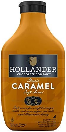 Hollander Caramel Café Sauce | GMO Free |14 fl. oz. Squeeze Bottle | Flip Cap | Amazon (US)