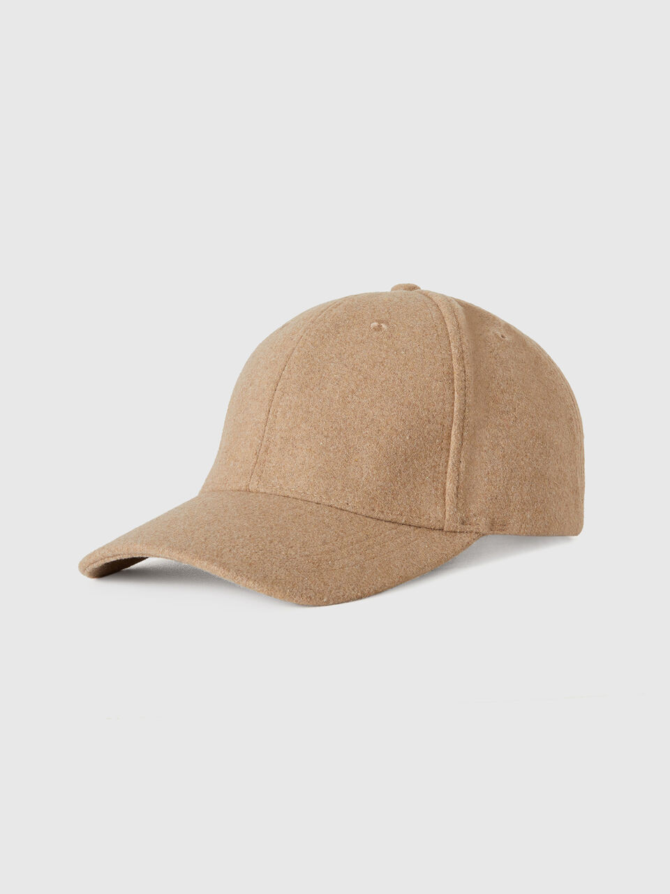 Cappello con visiera in panno - Beige | Benetton | Benetton (EU)