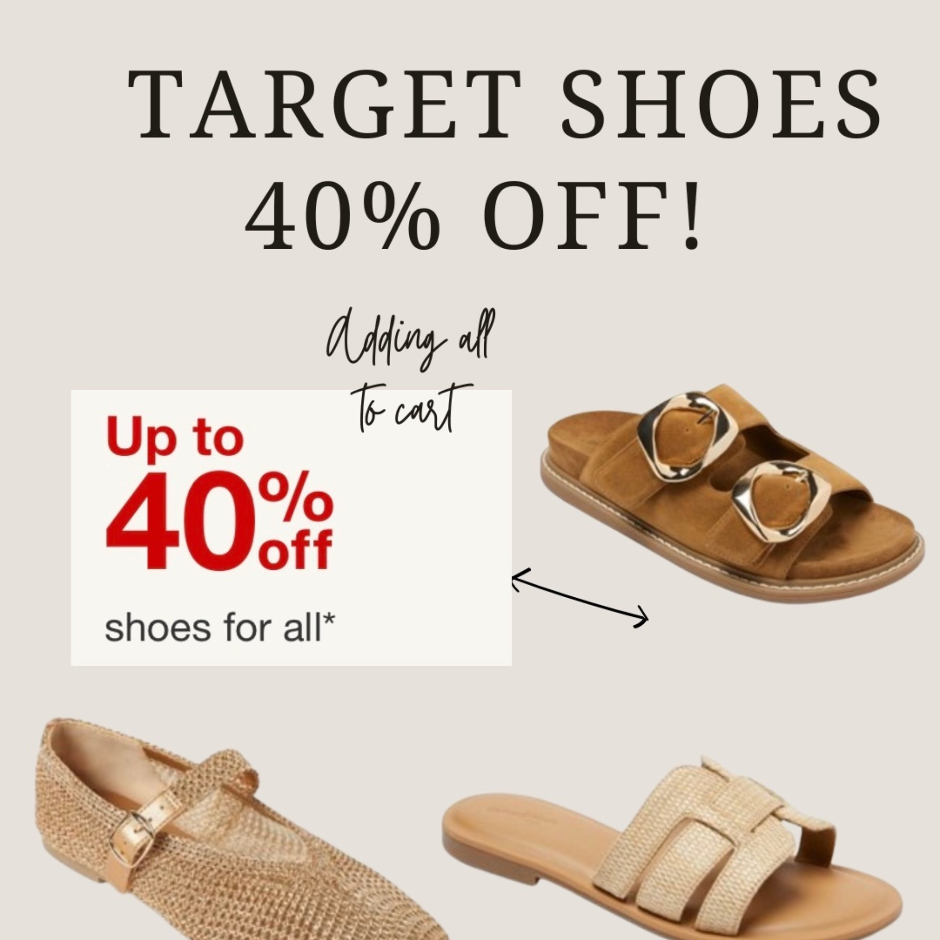 Target shoes 40% off! Target shoes vacation sandals resort sandals resort wear sandals flats shoes on sale 

#LTKSaleAlert