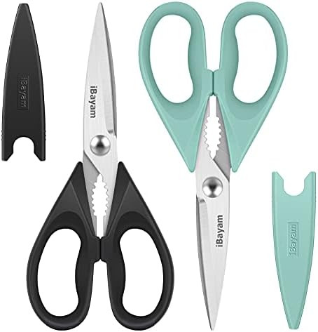 Kitchen Shears, iBayam Kitchen Scissors All Purpose Heavy Duty Meat Poultry Shears, Dishwasher Sa... | Amazon (US)