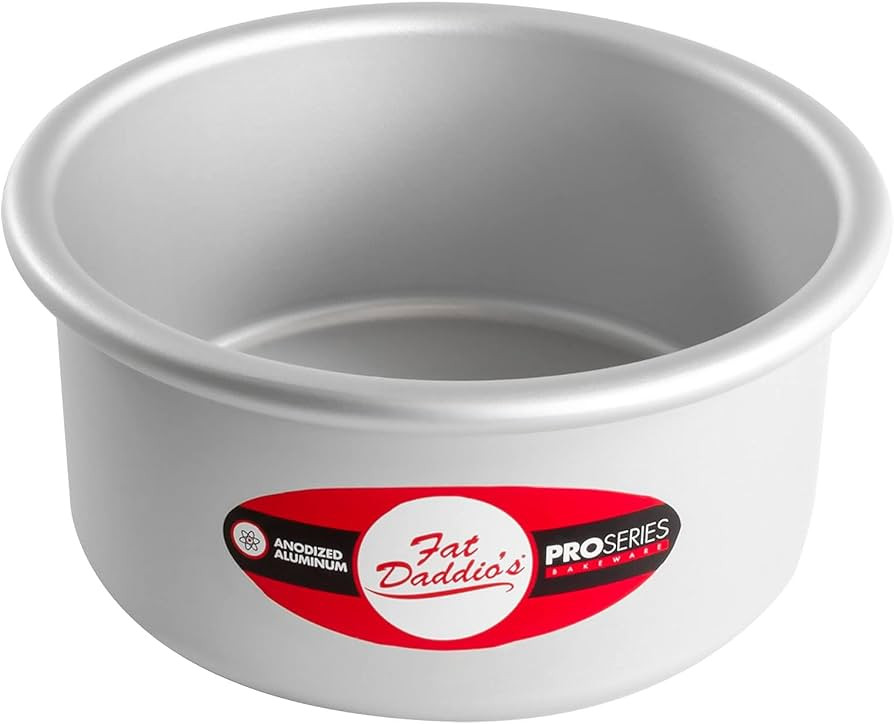 Fat Daddio's PRD-63 Anodized Aluminum Round Cake Pan, 6 x 3 Inch | Amazon (US)