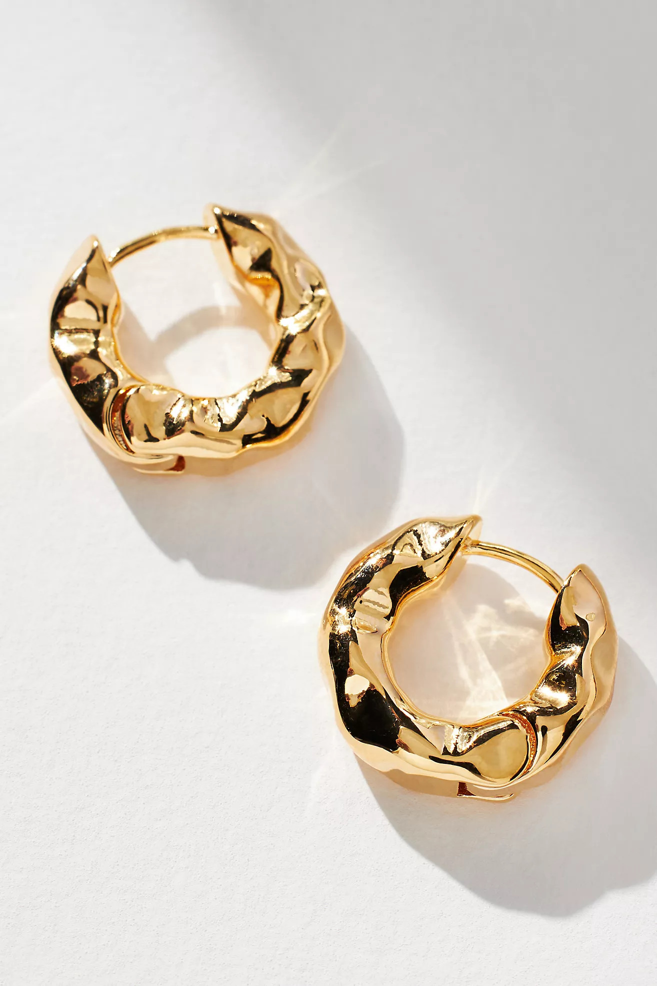 Crinkled Hoop Earrings | Anthropologie (US)
