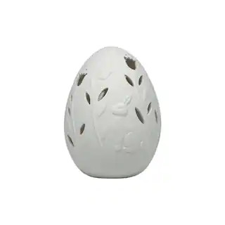 8" LED Ceramic Tulip & Bunny Egg Décor by Make Market® | Michaels Stores