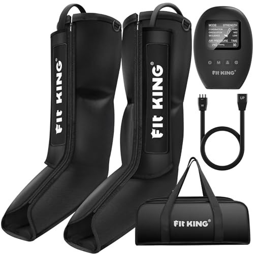 FIT KING Fast Recovery Boots for Foot and Calf Relaxation, Air Compression Leg Massager for Blood Circulation, Muscle Soreness, Relief Pain and Swelling, FSA or HSA Eligible | Amazon (US)