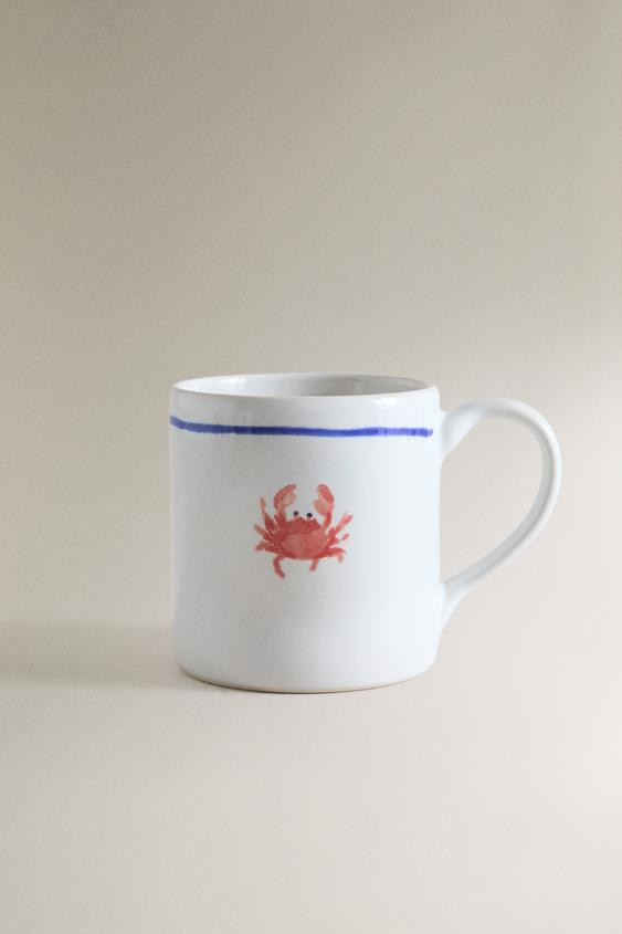 MARINE ANIMAL STONEWARE MUG | Zara US