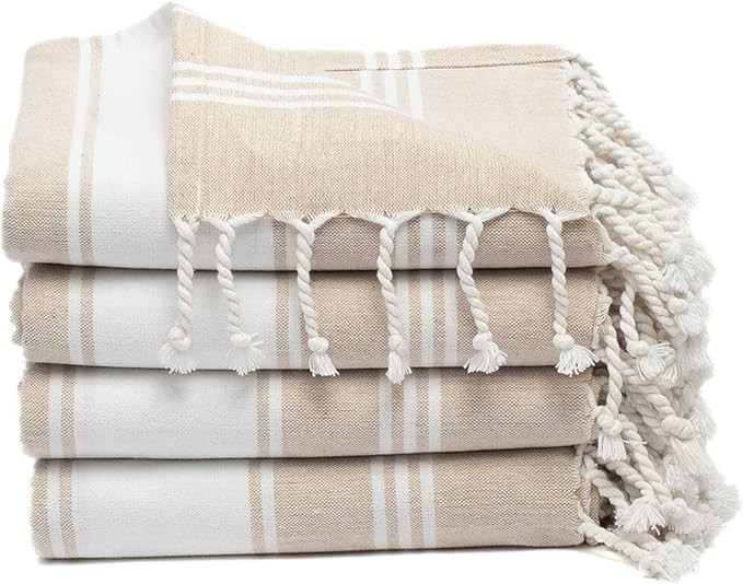 Cotton Turkish Beach Towel with Towels Oversized 36"x72" Pool Absorbent Extra Large Quick Dry San... | Amazon (US)