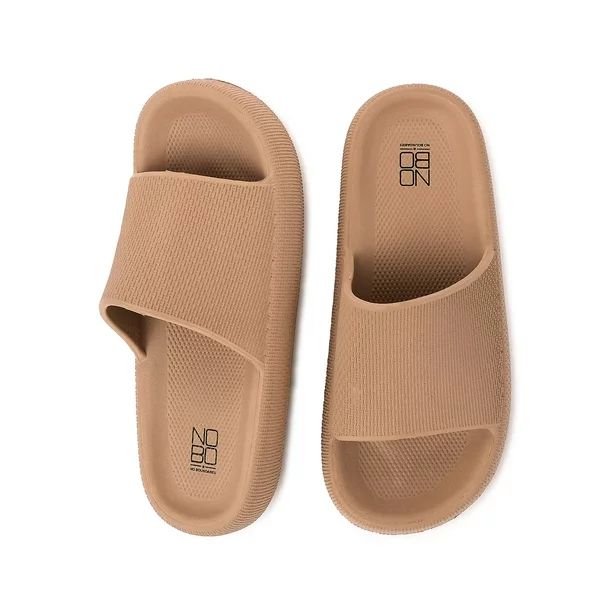 No Boundaries Women’s Pillow Slide Sandals | Walmart (US)